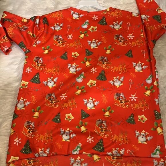 SYKOORIA Christmas long sleeve top size large - Picture 2 of 7